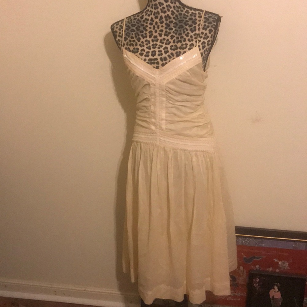 [THEORY] Silk Dress Embroidered